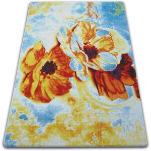 Kusový koberec Květy žlutý 120x170cm