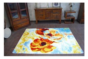 Kusový koberec Květy žlutý 160x220cm