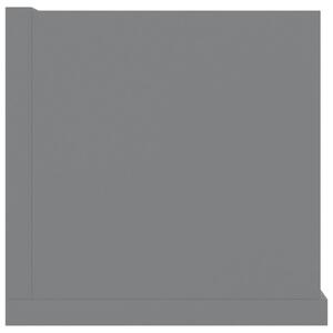Nástěnná police Grazer na CD - dřevotříska - šedá | 100x18x18 cm