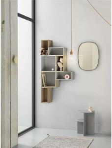 Muuto - Framed Mirror Small Taupe/Taupe Sklo - Lampemesteren