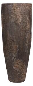 Květináč Dax, barva hnědá s vysokým leskem, více velikostí - PotteryPots Velikost: L - v. 80 cm, ⌀ 36 cm