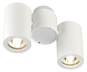 SLV 151831 Enola_B, bílé spotové stropní svítidlo s nastavitelnými reflektory, 2x50W GU10, výška 14cm