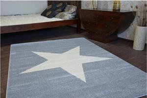 Kusový koberec Hvězda šedý 240x330cm