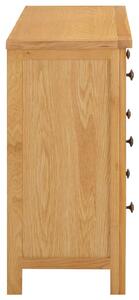 Komoda Leyton se zásuvkami - masivní dubové dřevo | 105x33,5x73 cm