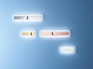 Linea Light 8885 Antille, nástěnné svítidlo z pískovaného skla a bílého kovu, 28W LED 3000K, délka 53cm