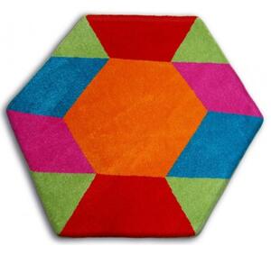 Dětský kusový koberec Drak vícebarevný 80cm