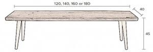 Dutchbone Lavice ALAGON DUTCHBONE 140x40 cm 3500002