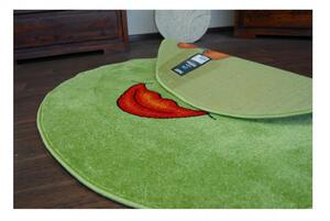 Dětský kusový koberec Fazole zelený 120cm
