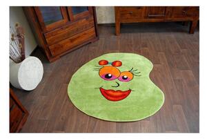 Dětský kusový koberec Fazole zelený 100cm