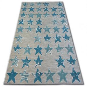 Kusový koberec PP Hvězdy modrý 160x230cm