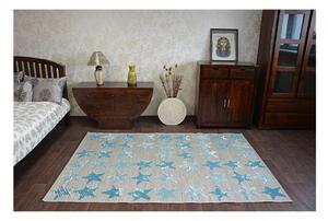 Kusový koberec PP Hvězdy modrý 160x230cm