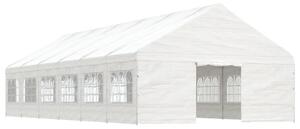 Altán se střechou bílý 13,38 x 5,88 x 3,75 m polyethylen