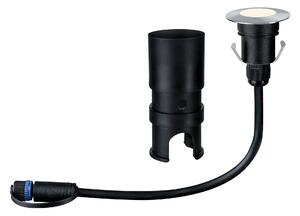 Paulmann 93951 Plug&Shine Mini, zápustné svítidlo do exteriéru 1x2,5W LED 3000K stmívatelné, stříbrná, IP65