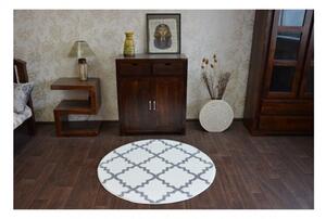 Kusový koberec Mira bílý kruh 100cm