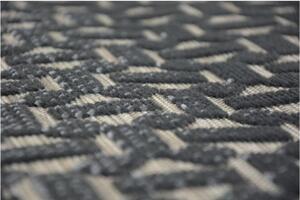 Kusový koberec PP Struktura šedý 80x150cm