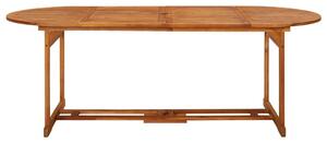 Zahradní jídelní stůl 220 x 90 x 75 cm masivní akáciové dřevo