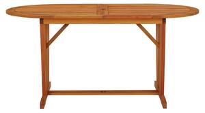 Zahradní stůl 160 x 85 x 75 cm masivní eukalyptové dřevo