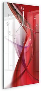 Skleněné hodiny vertikální Abstrakce zsppb-30x60-00083520