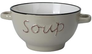 Kameninová miska na polévku Soup 650 ml béžová