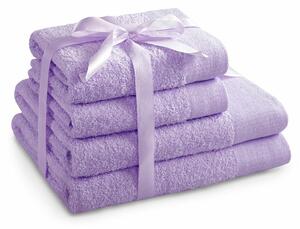 AmeliaHome Sada ručníků a osušek Amari světle fialová, 2 ks 50 x 100 cm, 2 ks 70 x 140 cm