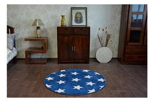Kusový koberec Stars modrý kruh 120cm