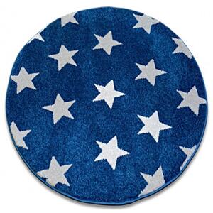 Kusový koberec Stars modrý kruh 140cm