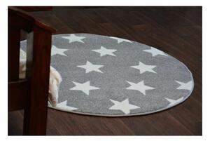 Kusový koberec Stars šedý kruh 140cm