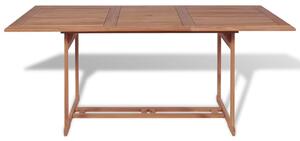 Zahradní stůl 180 x 90 x 75 cm masivní teakové dřevo