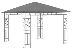 Altán s moskytiérou 3 x 3 x 2,73 m antracitový 180 g/m²