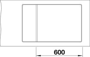 Granitový dřez Blanco ELON XL 6 S F bílá a mřížkou