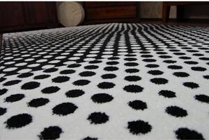 Kusový koberec Puntíky černý 120x170cm