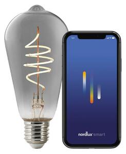 NORDLUX Smart E27 ST64 1800K LED žárovka kouřová 2280022747