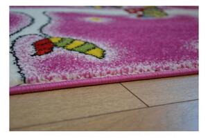 Dětský kusový koberec Na stromě růžový 240x330cm