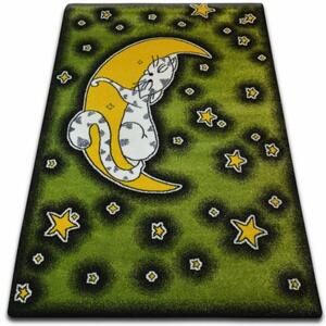 Dětský kusový koberec Noční obloha zelený 140x190cm
