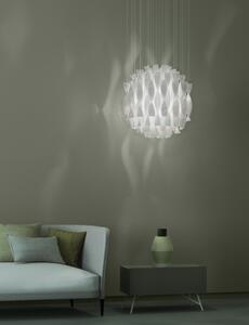 Axo light SPAURA45BCCRE27 Aura, luxusní závěsné svítidlo z bílého muránského skla, 1x150W E27, prům. 47cm, délka 160cm