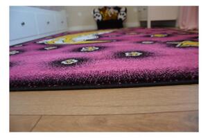 Dětský kusový koberec Noční obloha růžový 240x330cm