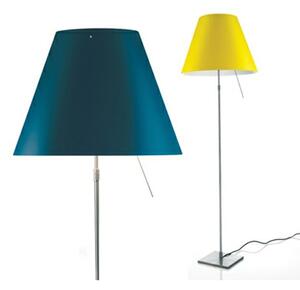 Luceplan - Costanza Stojací Lampa s Dimmer Aluminium s Comfort Green - Lampemesteren