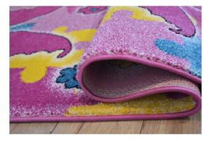 Dětský kusový koberec Motýlci růžový 240x330cm