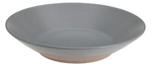 Kameninový hluboký talíř Clay, (fi) 21 cm, šedý