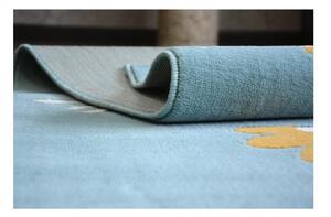 Dětský kusový koberec PP Ptáček modrý 120x170cm