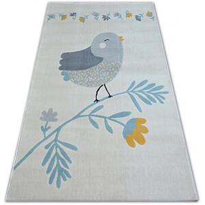 Dětský kusový koberec PP Ptáček krémový 120x170cm