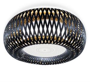 Slamp Kalatos black-gold, designové stropní svítidlo, 4x12W E27, prům 63cm
