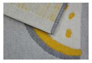 Dětský kusový koberec PP Ovoce šedý 120x170cm