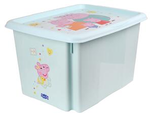 Plastový úložný box s víkem KEEEPER 30l Peppa Pig