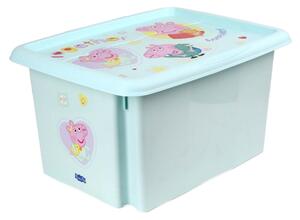 Plastový úložný box s víkem KEEEPER 15l Peppa Pig