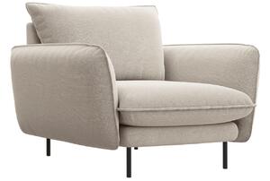 Cosmopolitan Design Světle béžové čalouněné křeslo Vienna