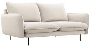 -25 % Dny MOMENTI– Cosmopolitan Design Světle béžová čalouněná dvoumístná pohovka Vienna 160 cm