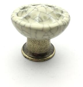 Tulip COUNTRY bronz jasný/ porcelán popraskaný 33 mm