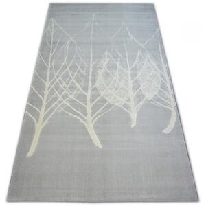 Kusový koberec PP Listy šedý 80x150cm
