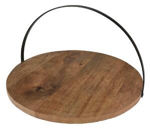 Dřevěný servírovací tác Simple, (fi) 28 cm